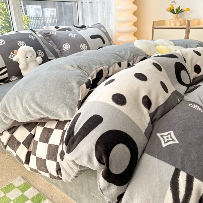 91家纺网 家纺一手货源 找家纺 2022慕尚高克重田园风牛奶绒系列单被套 杜比