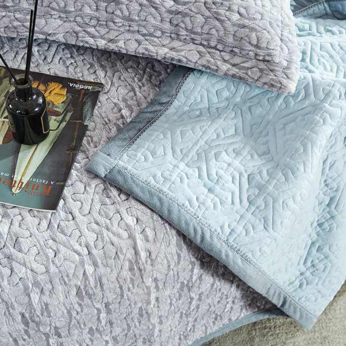 91家纺网 家纺一手货源 找家纺 （总）佳梦家纺2022新款脏脏色织牛奶绒盖毯