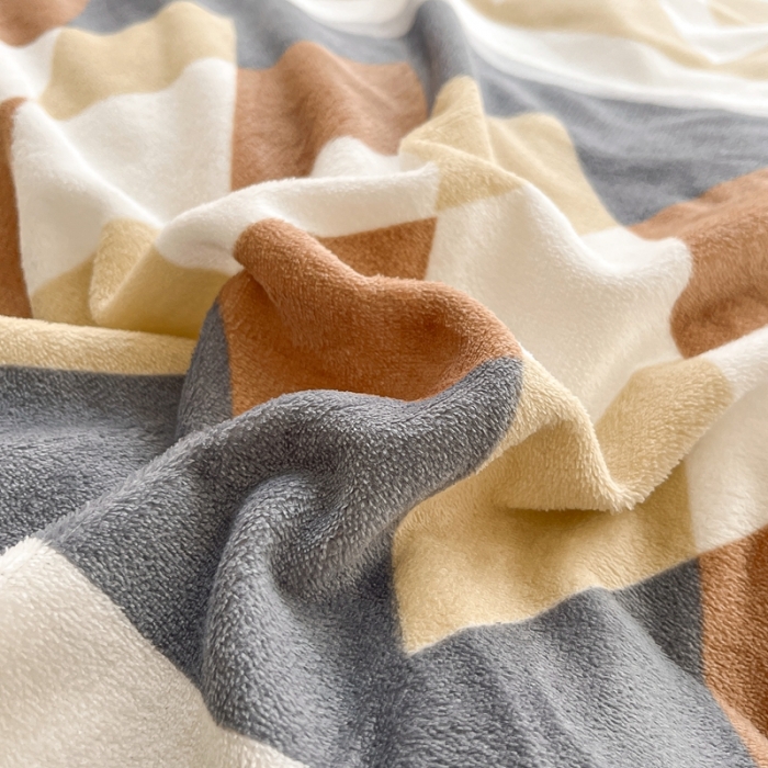 91家纺网 家纺一手货源 找家纺 2022慕尚高克重田园风牛奶绒系列单被套 古雅