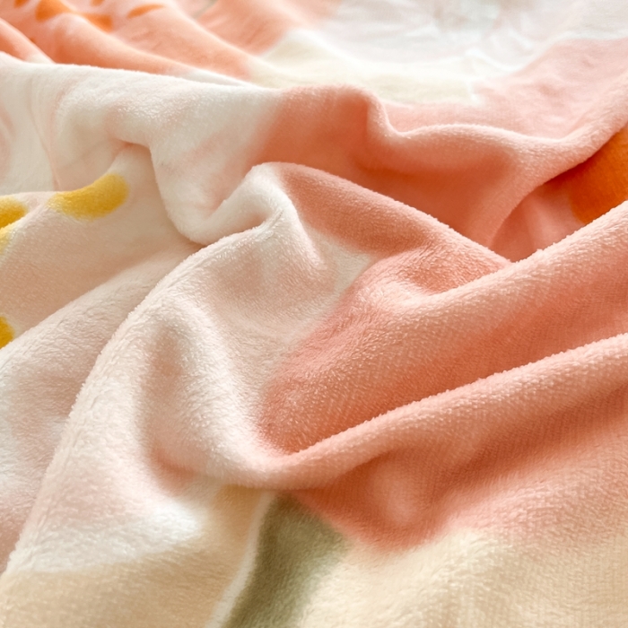 91家纺网 家纺一手货源 找家纺 2022慕尚高克重田园风牛奶绒系列单被套 花蕾