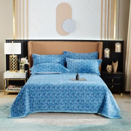 佳梦家纺2022新款脏脏色织牛奶绒盖毯 脏脏-深蓝