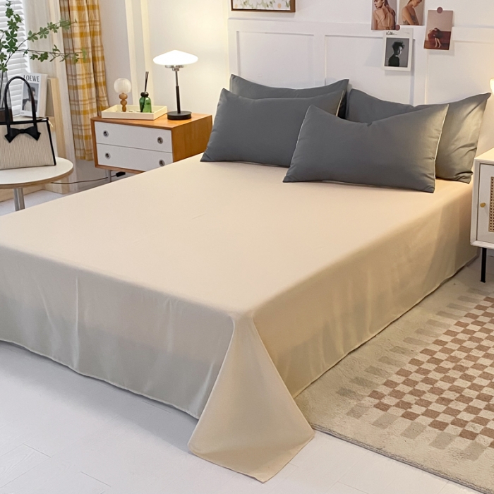 91家纺网 家纺一手货源 找家纺 （总）米瑞娜2022新款纯色磨毛双拼四件套