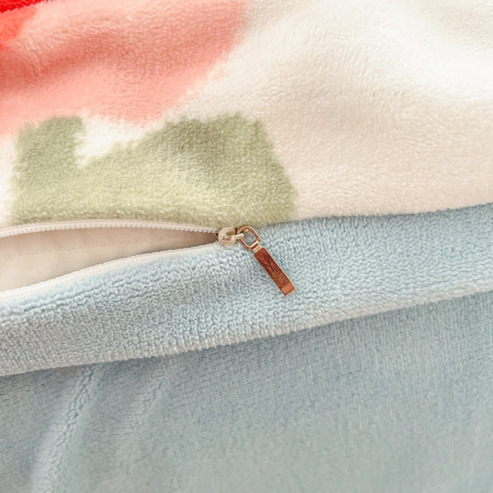 91家纺网 家纺一手货源 找家纺 2022慕尚高克重田园风牛奶绒系列单被套 小太熊