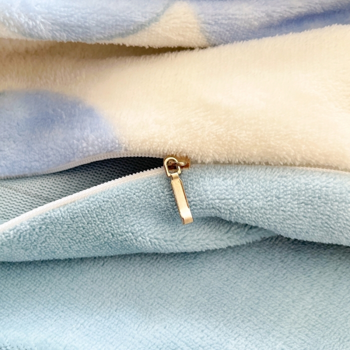 91家纺网 家纺一手货源 找家纺 2022慕尚高克重田园风牛奶绒系列单被套 幸运花绒