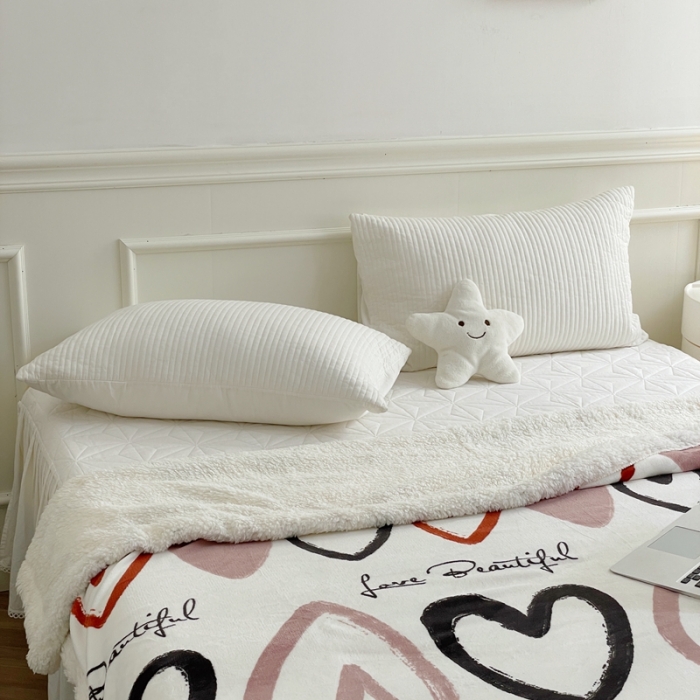 91家纺网 家纺一手货源 找家纺 （总）时年 2022新款牛奶绒拼羊羔绒毯