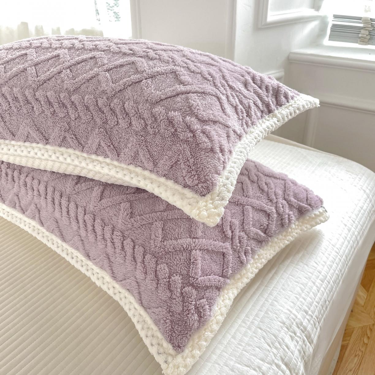 91家纺网 家纺一手货源 找家纺 新月家纺 2022新款塔芙绒多功能被套毯 芋紫