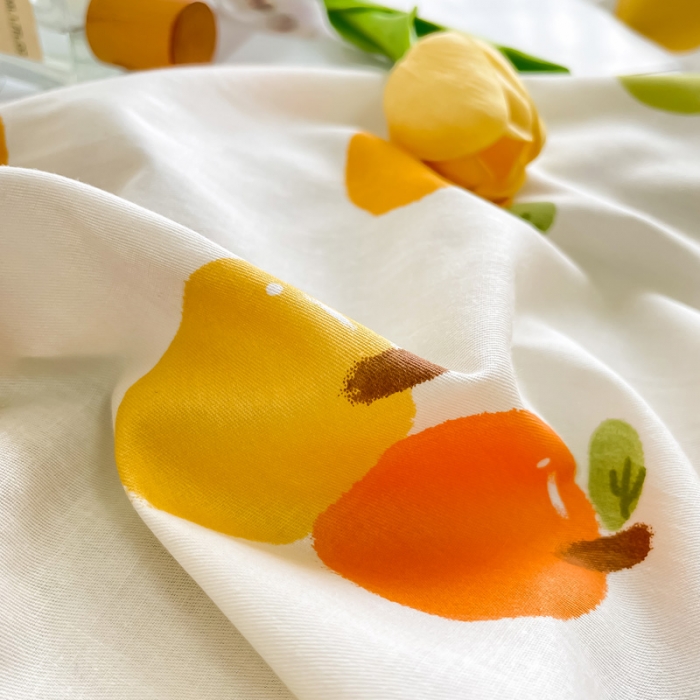 91家纺网 家纺一手货源 找家纺 绵庭 2022年秋冬全棉12868单品被套 果粒橙