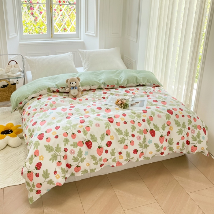 91家纺网 家纺一手货源 找家纺 绵庭 2022年秋冬全棉12868单品被套 红梅仙草