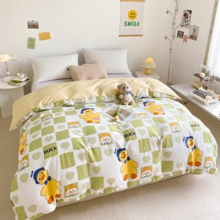 绵庭 2022年秋冬全棉12868单品被套 萌趣鸭