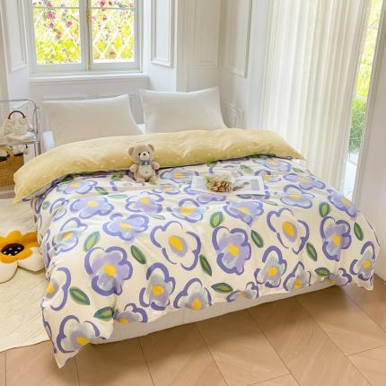 绵庭 2022年秋冬全棉12868单品被套 木香-兰