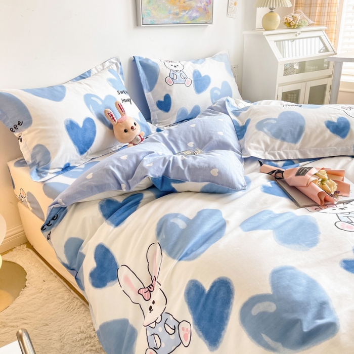 91家纺网 家纺一手货源 找家纺 绵庭 2022年秋冬全棉12868单品被套 小兔乖乖