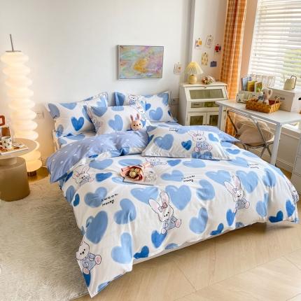 绵庭 2022年秋冬全棉12868单品被套 小兔乖乖