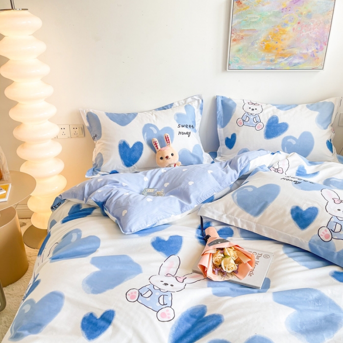 91家纺网 家纺一手货源 找家纺 绵庭 2022年秋冬全棉12868单品被套 小兔乖乖