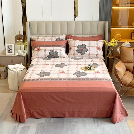 91家纺网 家纺一手货源 找家纺 凯磊家纺   2022新款.磨毛四件套淡雅如心