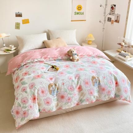 绵庭 2022年秋冬全棉12868单品被套 樱之漫舞