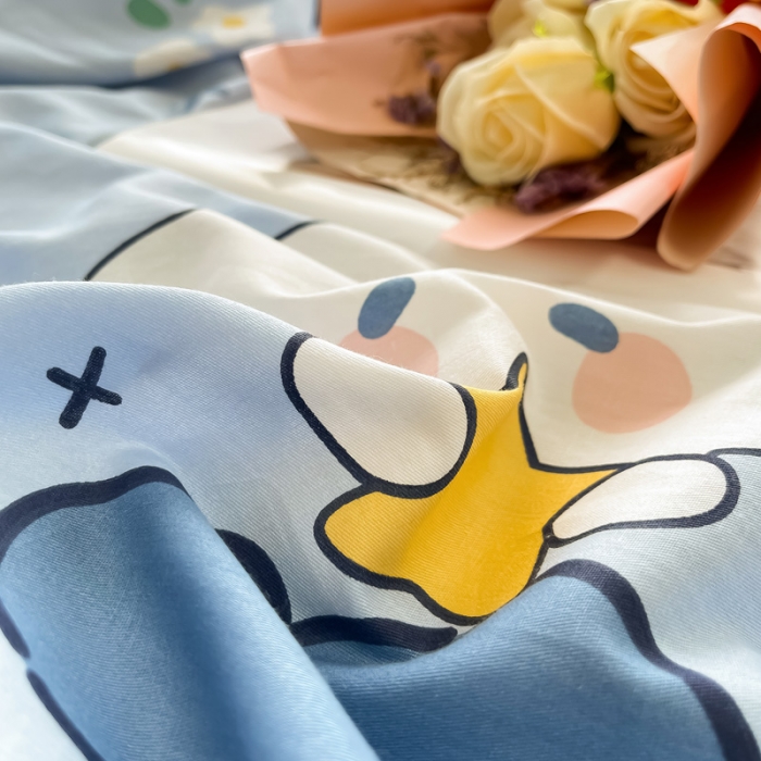 91家纺网 家纺一手货源 找家纺 绵庭 2022年秋冬全棉12868单品被套 月桂兔