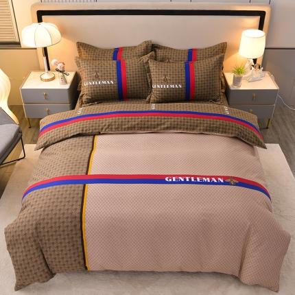 91家纺网 家纺一手货源 找家纺 （总）润淳 2025新款全棉磨毛四件套大版花纯棉加厚直播