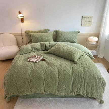 91家纺网 家纺一手货源 找家纺 （总）眠屿 2022新款提花烂花工艺四件套