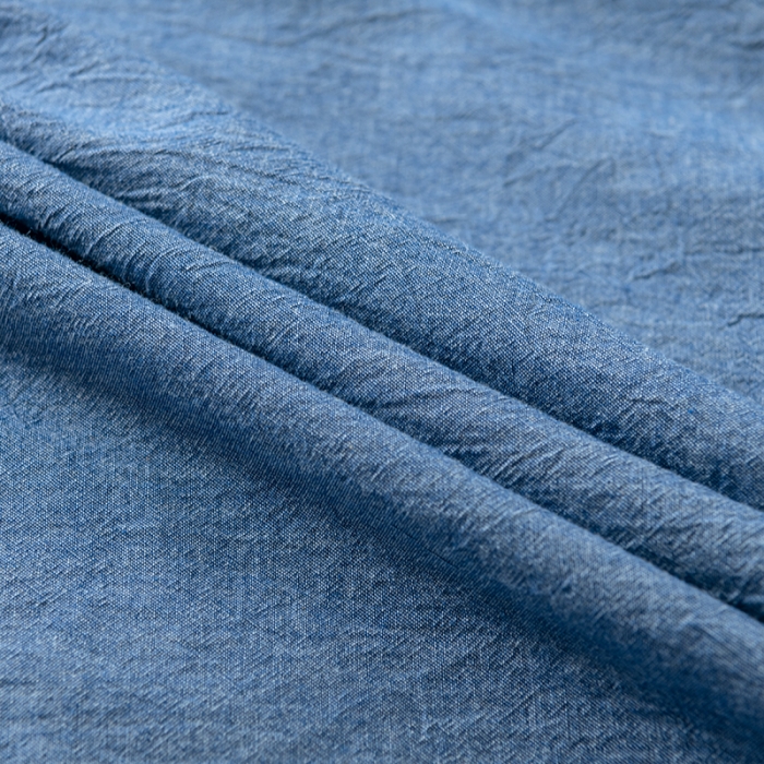 91家纺网 家纺一手货源 找家纺 久典 2022新款A类母婴级抗菌夹棉花边床裙四件套 牛仔蓝