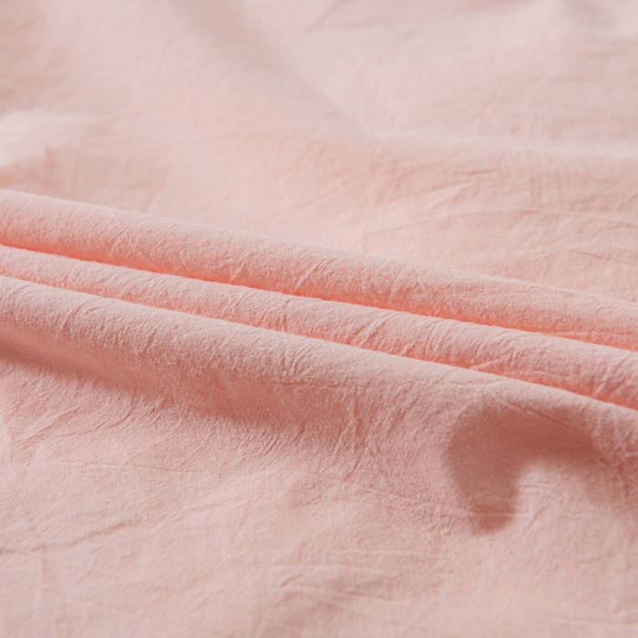 91家纺网 家纺一手货源 找家纺 久典 2022新款A类母婴级抗菌夹棉花边床裙四件套 浅粉