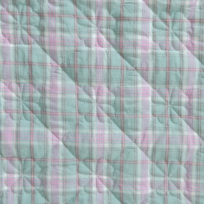 91家纺网 家纺一手货源 找家纺 久典 2022新款A类母婴级抗菌夹棉花边床裙四件套 青柠格