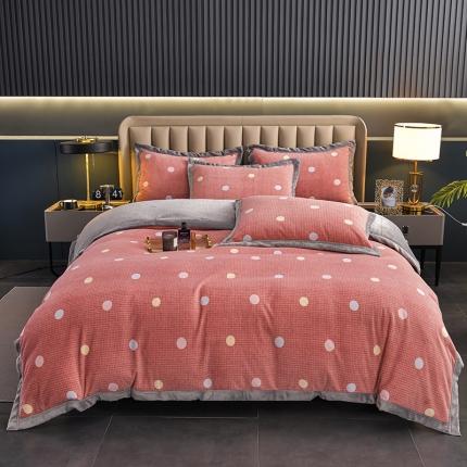 91家纺网 家纺一手货源 找家纺 （总）小牛席业 2022新款全削光牛奶绒四件套