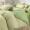 91家纺网 家纺一手货源 找家纺 沐晴 2022新款简约纯棉双拼泡泡纱全棉床单床笠款四件套 牛油果绿