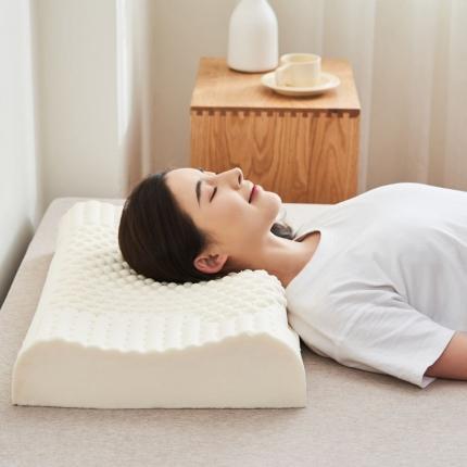亚龙工厂店 2022新款乳胶枕（含外枕套） 曲线按摩乳胶枕