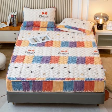 91家纺网 家纺一手货源 找家纺 （总）仟网汇 2022新款牛奶绒抗菌单品床笠系列