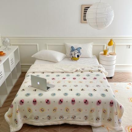 91家纺网 家纺一手货源 找家纺 （总）时年 2022新款牛奶绒拼羊羔绒毯