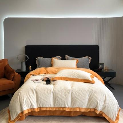 91家纺网 家纺一手货源 找家纺 馨蕊 2022新款秋冬轻奢煦暖绒系列四件套-艾洛 艾洛-月光白