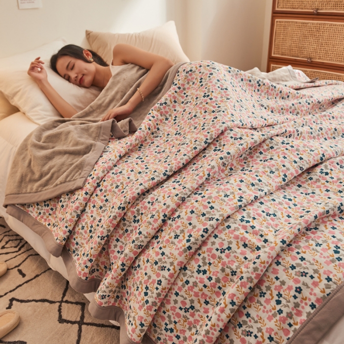 91家纺网 家纺一手货源 找家纺 （总）吾秀 2022 A类全棉棉绒毯  针织棉毯子牛奶绒毛毯