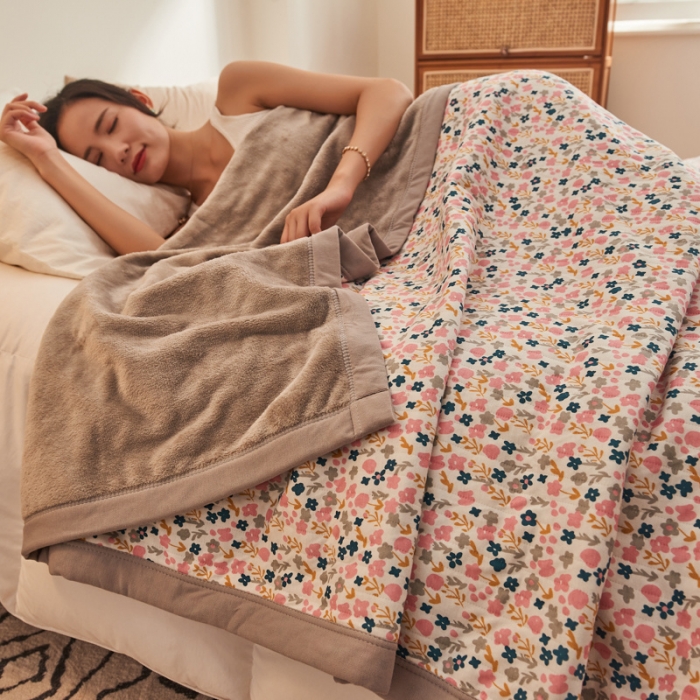 91家纺网 家纺一手货源 找家纺 （总）吾秀 2022 A类全棉棉绒毯  针织棉毯子牛奶绒毛毯