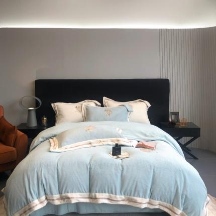 （总）馨蕊 2022新款秋冬轻奢煦暖绒系列四件套-蜜恋