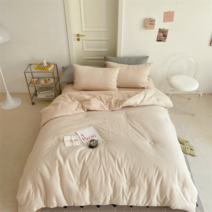 91家纺网 家纺一手货源 找家纺 （总）梦享生活 2022新款大豆条纹冬季被子