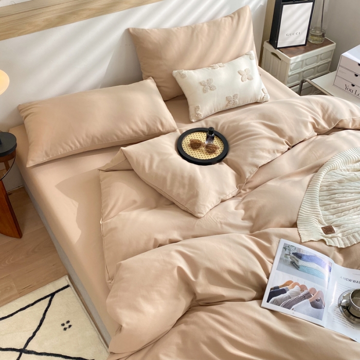 91家纺网 家纺一手货源 找家纺 总玉元坊22可定制全棉纯棉加厚磨毛床单被套床笠四件套三件套