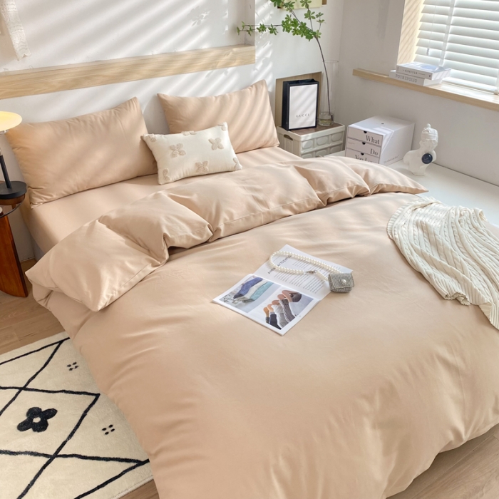 91家纺网 家纺一手货源 找家纺 总玉元坊22可定制全棉纯棉加厚磨毛床单被套床笠四件套三件套