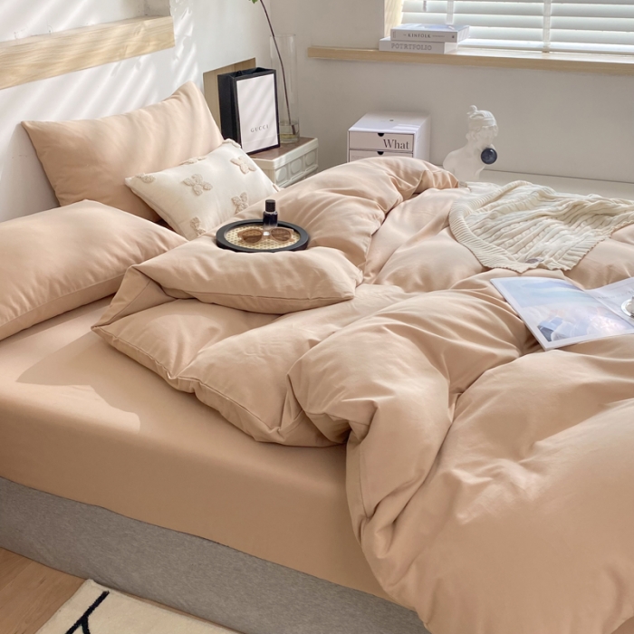 91家纺网 家纺一手货源 找家纺 总玉元坊22可定制全棉纯棉加厚磨毛床单被套床笠四件套三件套