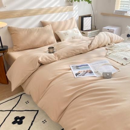 总玉元坊22可定制全棉纯棉加厚磨毛床单被套床笠四件套三件套