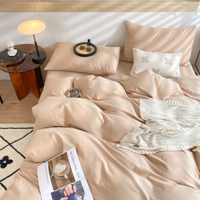 91家纺网 家纺一手货源 找家纺 总玉元坊22可定制全棉纯棉加厚磨毛床单被套床笠四件套三件套