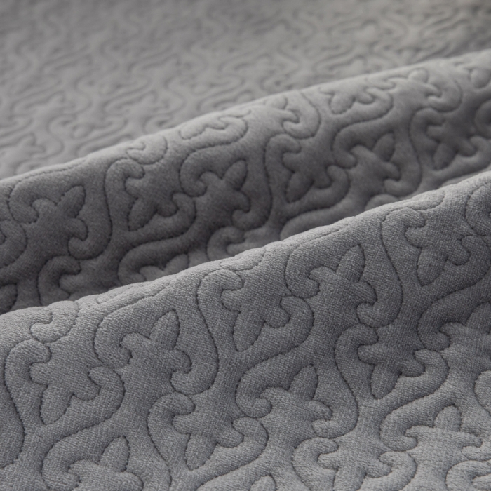 91家纺网 家纺一手货源 找家纺 冬然 2022新款牛奶绒床盖榻榻米床盖炕盖防滑款高级灰