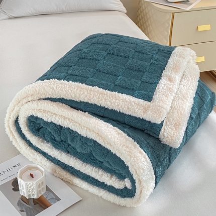 91家纺网 家纺一手货源 找家纺 （总）吾秀 舒棉绒双层毯 羊羔绒毯子 塔芙绒毛毯牛奶绒毯子