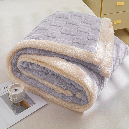 91家纺网 家纺一手货源 找家纺 （总）吾秀 舒棉绒双层毯 羊羔绒毯子 塔芙绒毛毯牛奶绒毯子