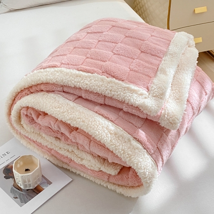 91家纺网 家纺一手货源 找家纺 （总）吾秀 舒棉绒双层毯 羊羔绒毯子 塔芙绒毛毯牛奶绒毯子