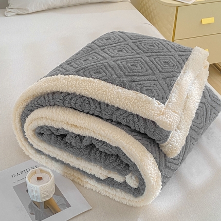 91家纺网 家纺一手货源 找家纺 （总）吾秀 舒棉绒双层毯 羊羔绒毯子 塔芙绒毛毯牛奶绒毯子