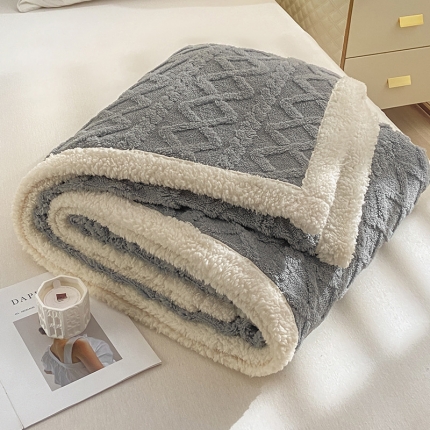 91家纺网 家纺一手货源 找家纺 （总）吾秀 舒棉绒双层毯 羊羔绒毯子 塔芙绒毛毯牛奶绒毯子