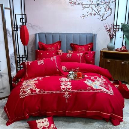 91家纺网 家纺一手货源 找家纺 （总）橘滋  2022秋冬新品全棉婚庆绣花系列