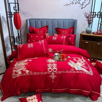 橘滋  2022秋冬新品全棉婚庆绣花系列 锦绣龙凤