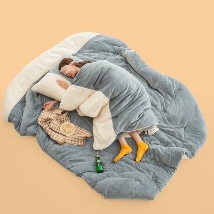 91家纺网 家纺一手货源 找家纺 莱宁 2022新款奶舒绒奶茶啵啵冬被春秋被加厚保暖学生绒冬被 拿铁啵啵