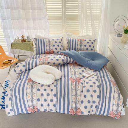 91家纺网 家纺一手货源 找家纺 （总）寐居 2022新款针织棉A类超柔保暖冬被